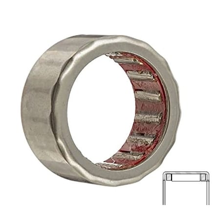 Schaeffler Needle Bearing Roller Assembly with Outer Ring, 20MM Bore, 26MM Outside Diameter HF2016-L564